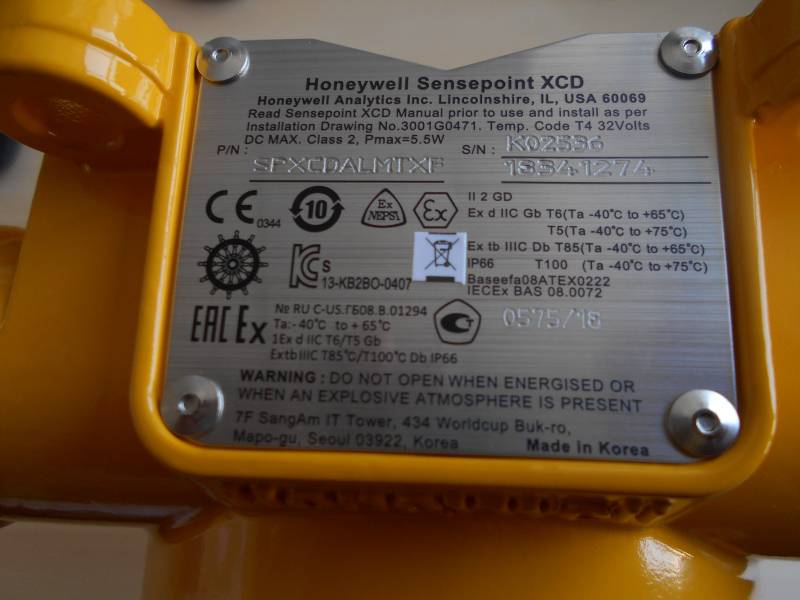 霍尼韦尔 Honeywell Sensepoint XCD gas detector SPXCDALMO1 fixed carbon